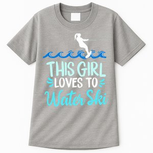 This Loves To Water Ski Meaningful Gift Tall T-Shirt