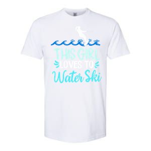 This Loves To Water Ski Meaningful Gift Softstyle CVC T-Shirt