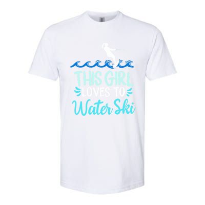 This Loves To Water Ski Meaningful Gift Softstyle CVC T-Shirt