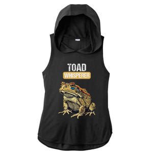 Toads Lovers Toad Whisperer Ladies PosiCharge Tri-Blend Wicking Draft Hoodie Tank