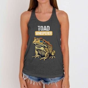 Toads Lovers Toad Whisperer Women's Knotted Racerback Tank