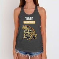 Toads Lovers Toad Whisperer Women's Knotted Racerback Tank