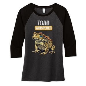 Toads Lovers Toad Whisperer Women's Tri-Blend 3/4-Sleeve Raglan Shirt