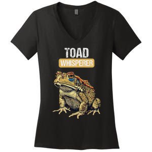 Toads Lovers Toad Whisperer Women's V-Neck T-Shirt