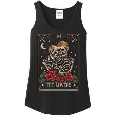 The Lovers Tarot Card Vintage The Lovers Tarot Ladies Essential Tank