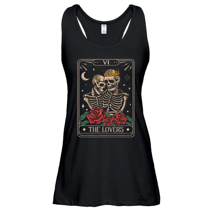 The Lovers Tarot Card Vintage The Lovers Tarot Ladies Essential Flowy Tank