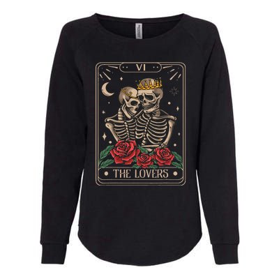 The Lovers Tarot Card Vintage The Lovers Tarot Womens California Wash Sweatshirt