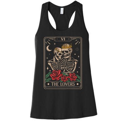 The Lovers Tarot Card Vintage The Lovers Tarot Women's Racerback Tank