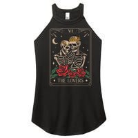 The Lovers Tarot Card Vintage The Lovers Tarot Women's Perfect Tri Rocker Tank