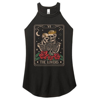 The Lovers Tarot Card Vintage The Lovers Tarot Women's Perfect Tri Rocker Tank