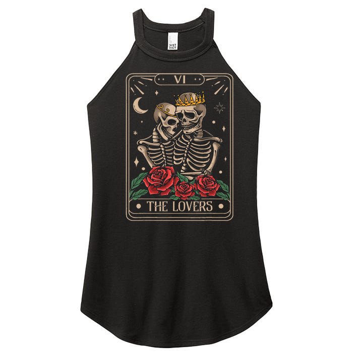 The Lovers Tarot Card Vintage The Lovers Tarot Women's Perfect Tri Rocker Tank