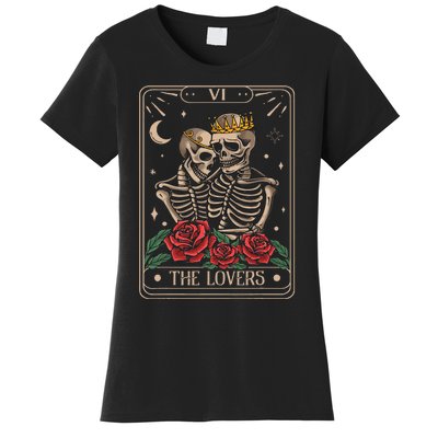 The Lovers Tarot Card Vintage The Lovers Tarot Women's T-Shirt