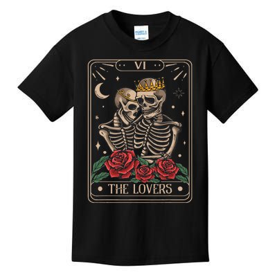 The Lovers Tarot Card Vintage The Lovers Tarot Kids T-Shirt