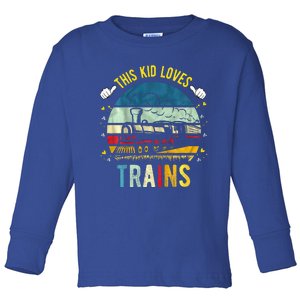 This Loves Trains Toddler Long Sleeve Shirt