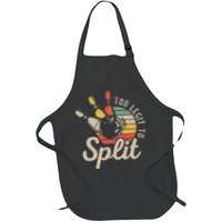 Too Legit To Split Retro Bowling Funny Bowler Bowling Team Apron
