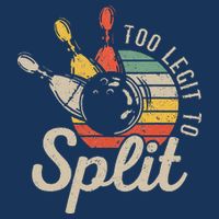 Too Legit To Split Retro Bowling Funny Bowler Bowling Team Infant Baby Jersey Bodysuit