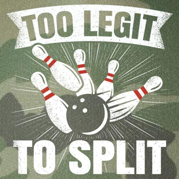 Too Legit To Split Funny Retro Team Bowler Bowling Legacy Tie Dye Trucker Hat