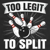 Too Legit To Split Funny Retro Team Bowler Bowling Golf Towel