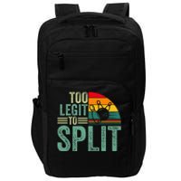 Too Ligit To Split Funny Bowlers & Bowling Player Impact Tech Backpack