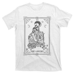 The Lovers Tarot Card. Skeleton Couple Gothic Halloween Goth T-Shirt