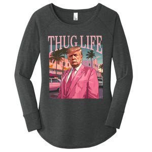 Thug Life Trump 2024 Women's Perfect Tri Tunic Long Sleeve Shirt