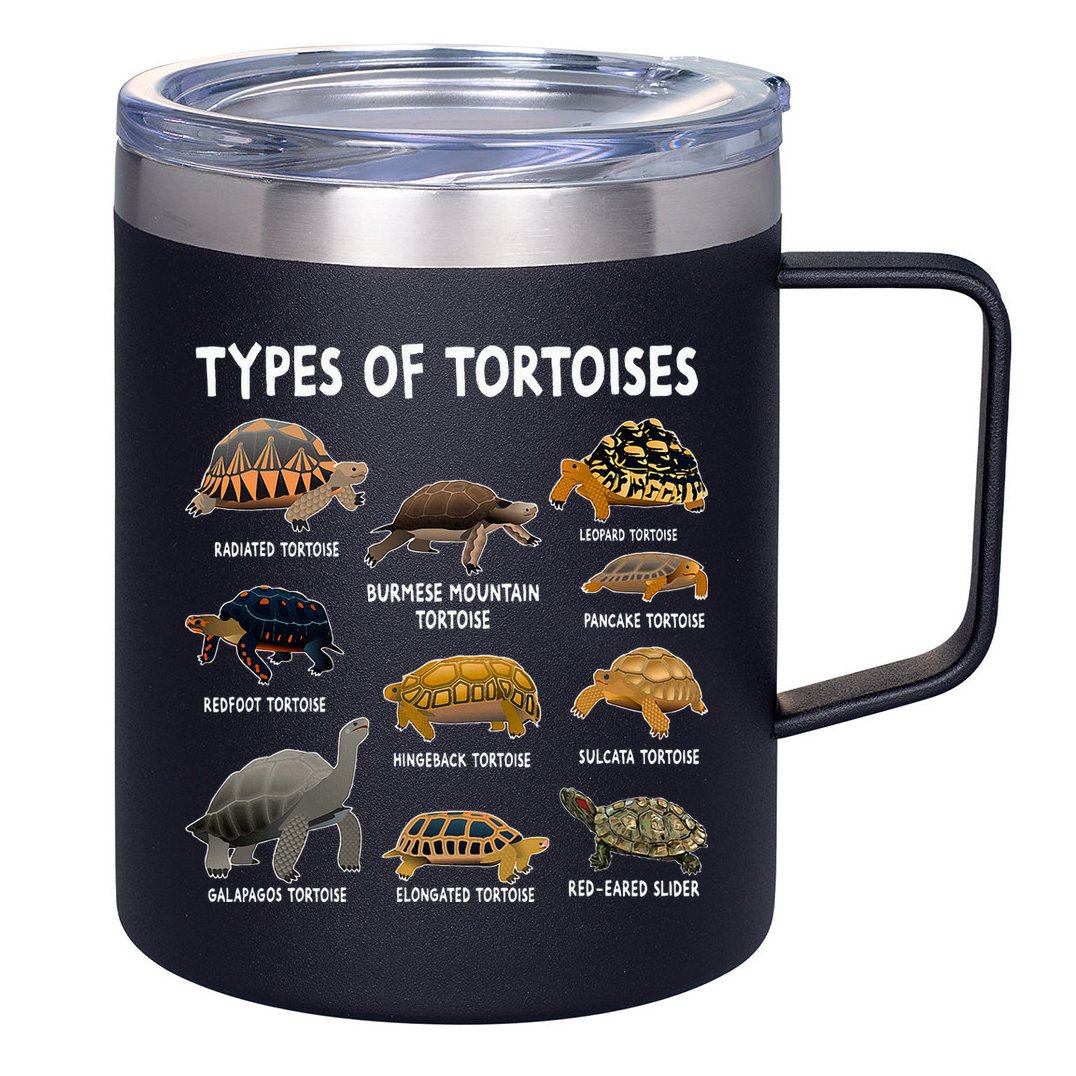 Tortoise Lover Types Of Tortoises 12oz Stainless Steel Coffee Mug