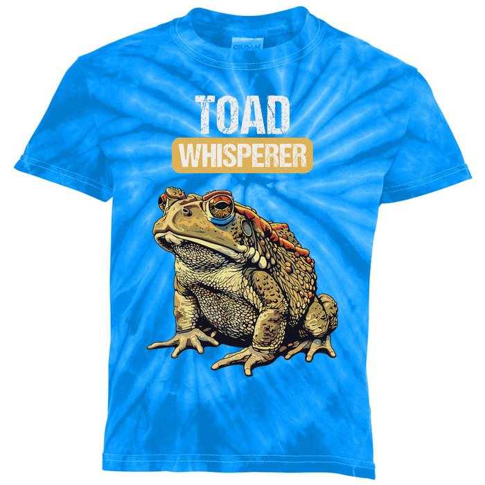 Toads Lovers Toad Whisperer Kids Tie-Dye T-Shirt