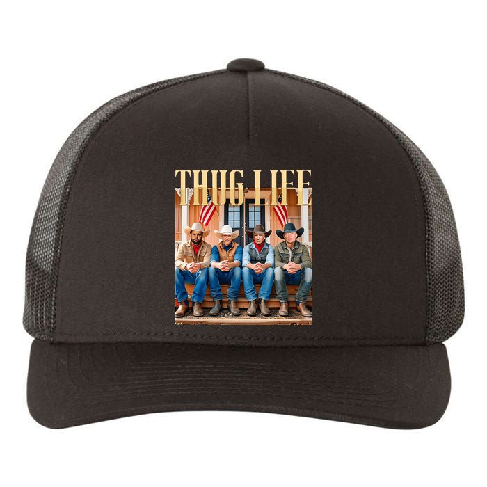 Thug Life Trump Vance Kennedy Elon Yupoong Adult 5-Panel Trucker Hat