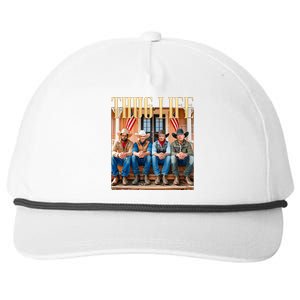 Thug Life Trump Vance Kennedy Elon Snapback Five-Panel Rope Hat