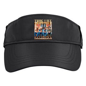 Thug Life Trump Vance Kennedy Elon Adult Drive Performance Visor