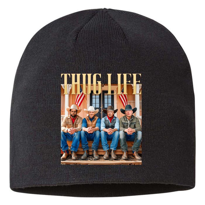 Thug Life Trump Vance Kennedy Elon Sustainable Beanie