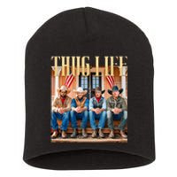 Thug Life Trump Vance Kennedy Elon Short Acrylic Beanie