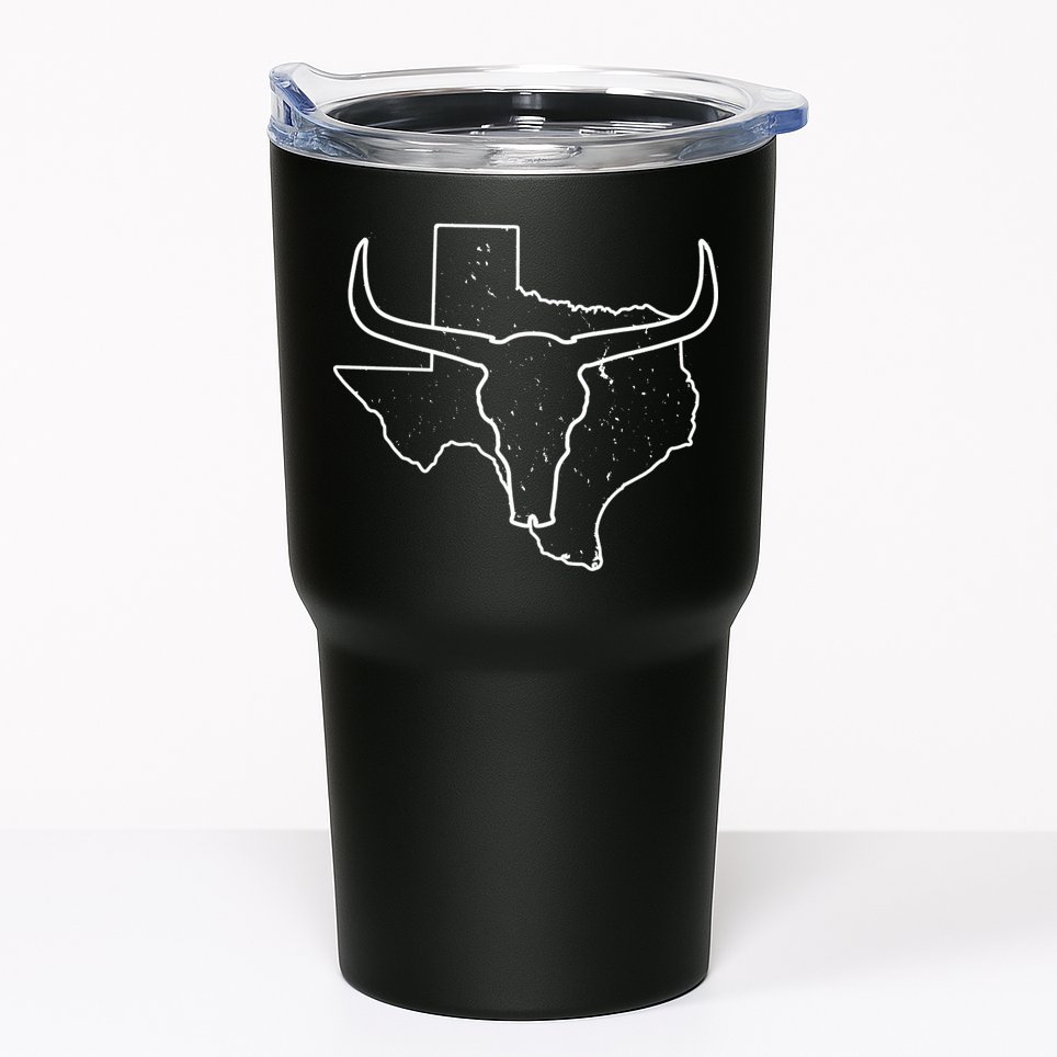 Texas Bull Horns Tumbler