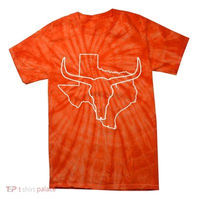 Texas Bull Horns Tie-Dye T-Shirt