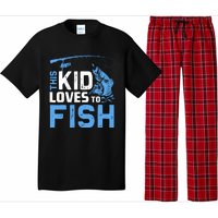 This Loves To Fish Funny Fishing Fisherman Gift Pajama Set