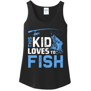 This Loves To Fish Funny Fishing Fisherman Gift Ladies Essential Tank