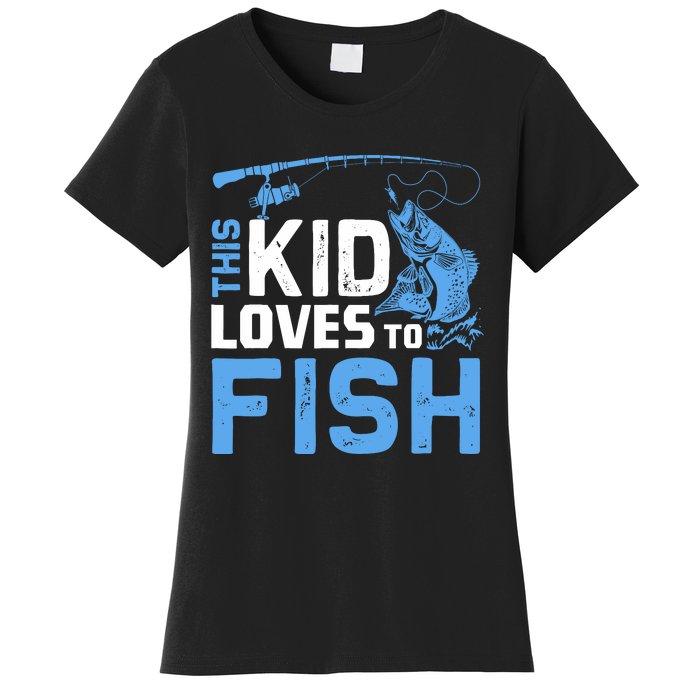 This Loves To Fish Funny Fishing Fisherman Gift Women's T-Shirt