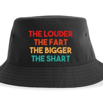 The Louder The Fart The Bigger The Shart Sustainable Bucket Hat