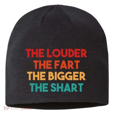 The Louder The Fart The Bigger The Shart Sustainable Beanie