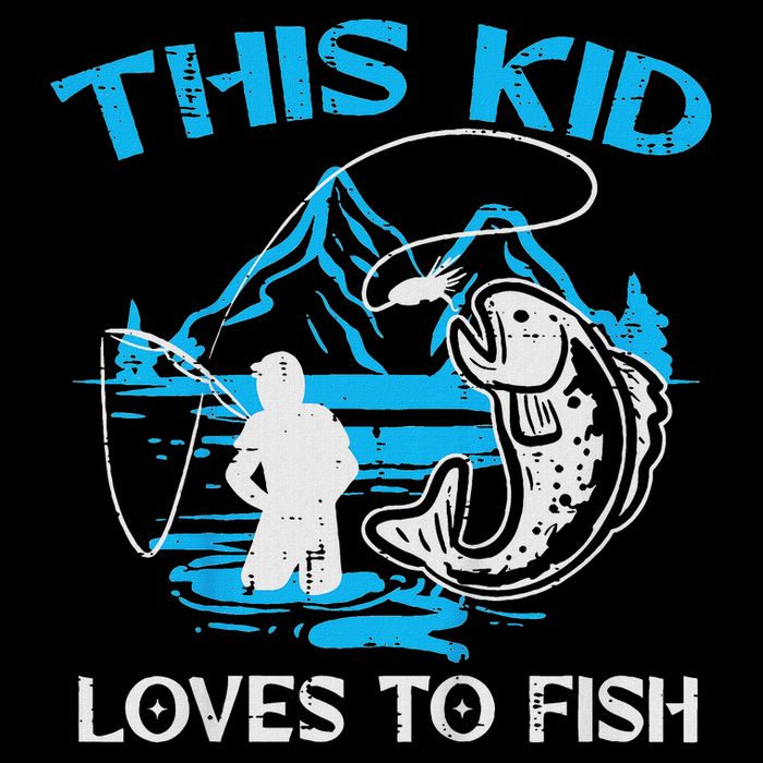 This Loves To Fish Cute Cooling Performance Crew T-Shirt