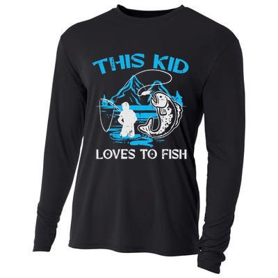 This Loves To Fish Cute Cooling Performance Long Sleeve Crew