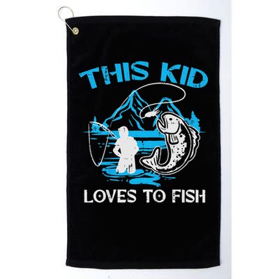 This Loves To Fish Cute Golf Towel