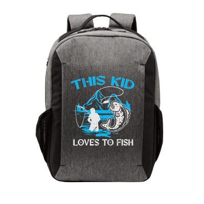 This Loves To Fish Cute Vector Backpack