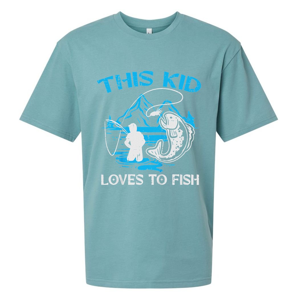 This Loves To Fish Cute Sueded Cloud Jersey T-Shirt