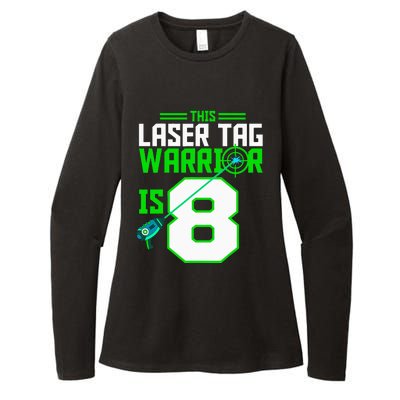 This Laser Tag Warrior Is 8 Gaming Birthday Party Womens CVC Long Sleeve Shirt