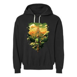 Tloz Link To A New Adventure Garment-Dyed Fleece Hoodie