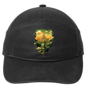 Tloz Link To A New Adventure 7-Panel Snapback Hat