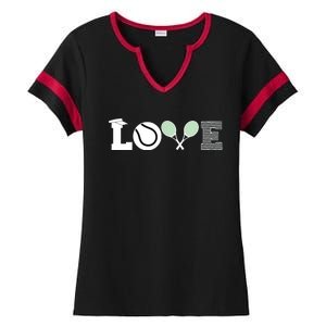 Tennis Love Tennis Fan Tennis Player Gift Tennis Lover Ladies Halftime Notch Neck Tee