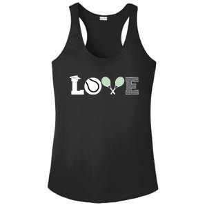 Tennis Love Tennis Fan Tennis Player Gift Tennis Lover Ladies PosiCharge Competitor Racerback Tank