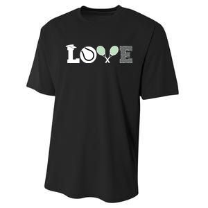 Tennis Love Tennis Fan Tennis Player Gift Tennis Lover Performance Sprint T-Shirt